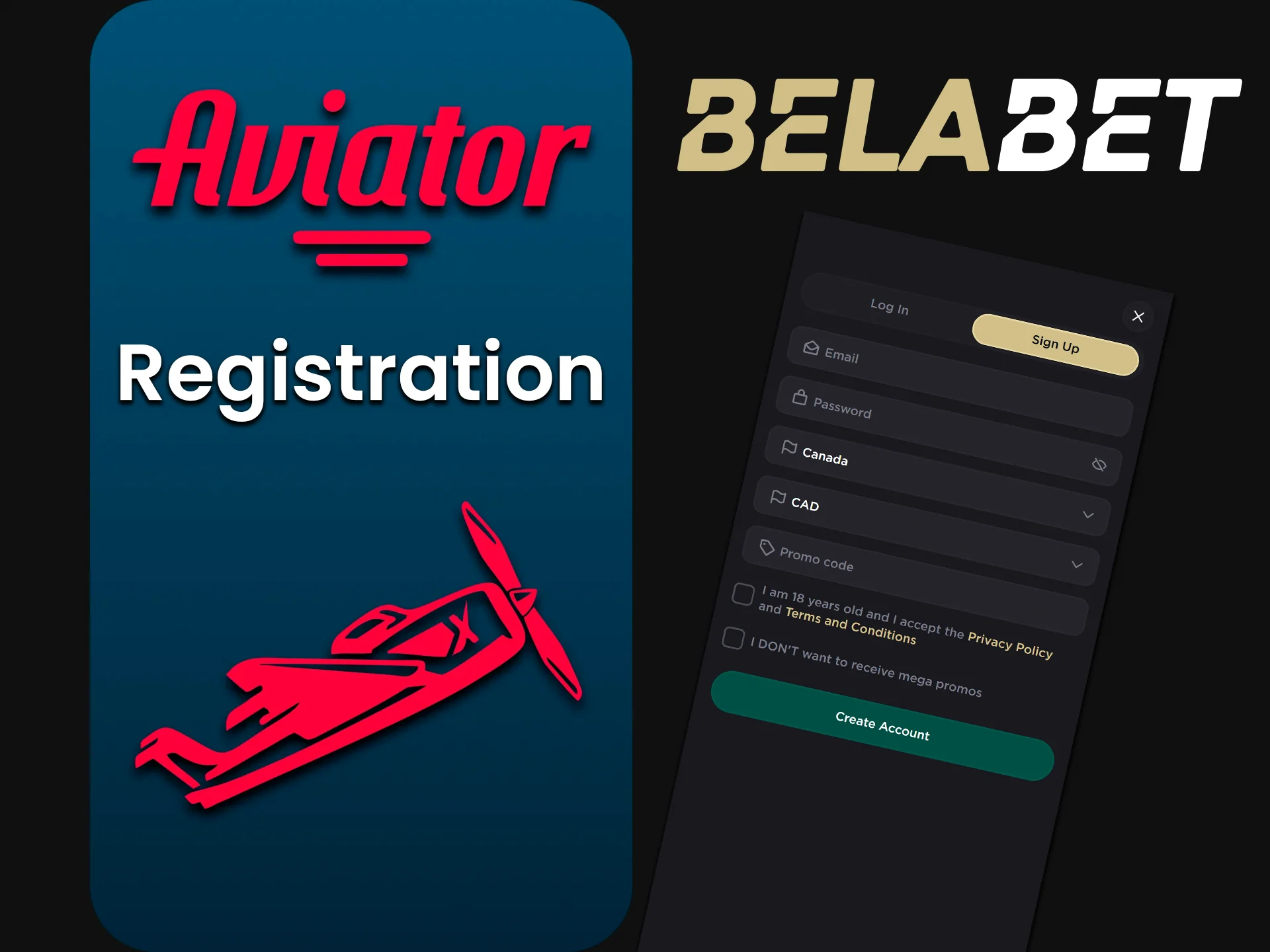 Signing up for Belabet is very easy and won't take you long.
