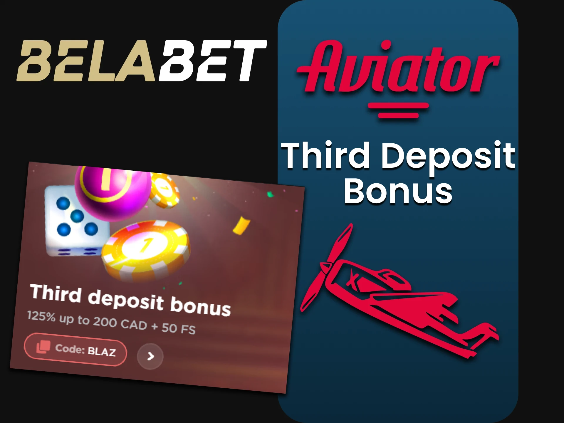 You can receive a bonus from Belabet for your third deposit.