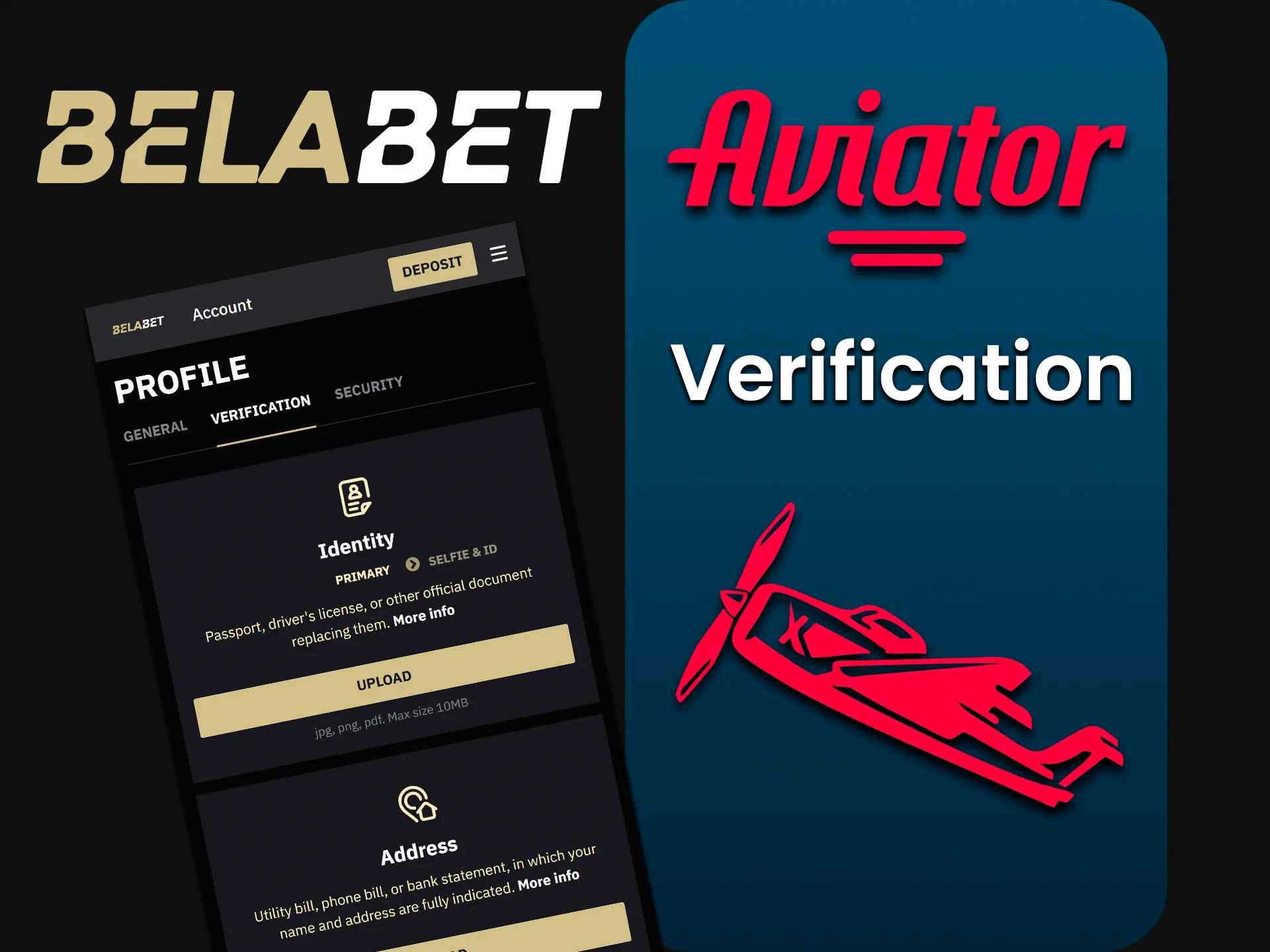 Confirm your identity to open all Belabet site features and withdrawals.